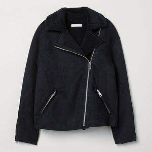 H&M Faux suede Biker jacket, size XS-S
